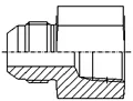 Unión recta Macho JIC a Hembra NPT