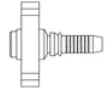 SERIE RAM3/4SH - Brida Recta Macho Giratorio POCLAIN  4SH