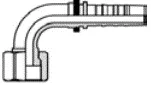 SERIE REM/4SP-4SH-R13-R15 - Codo 90º Prensar Rosca ORFS  4SH